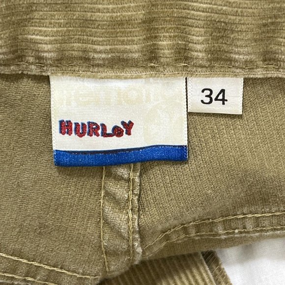Hurley Shorts Mens 34 Corduroy Brown Skater Streetwear USA made - Picture 5 of 12